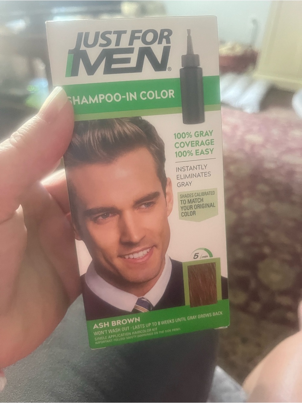 Just go Men Hair Color in Ash Brown